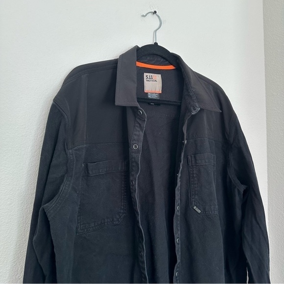 511 Tactical Ascension Long Sleeve Shirt Buttoned Solid Black Size XXL Men’s - Picture 3 of 11